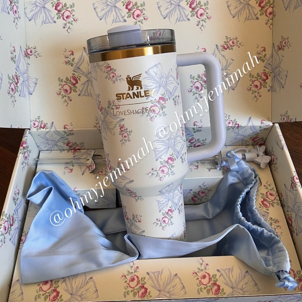 Stanley x LoveShackFancy 40oz Quencher Holiday Collab